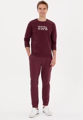 Erkek Regular Fit Bisiklet Yaka Bordo Sweatshirt - 50315536009