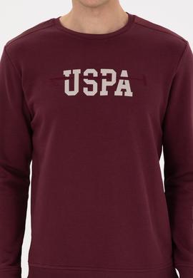 Erkek Regular Fit Bisiklet Yaka Bordo Sweatshirt - 50315536009