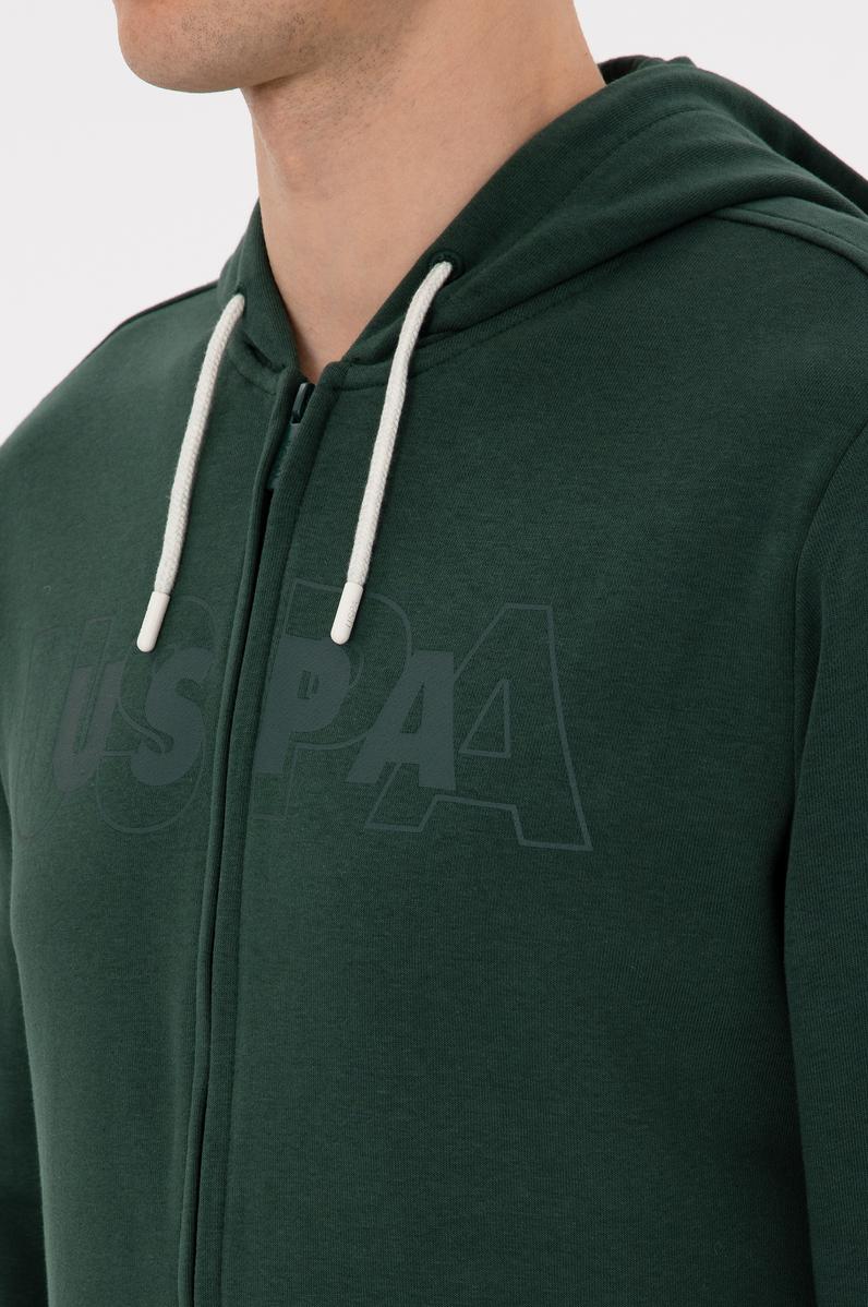 Erkek Koyu Yeşil Örme Hırka