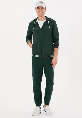 Erkek Koyu Yeşil Örme Hırka - 50316355003