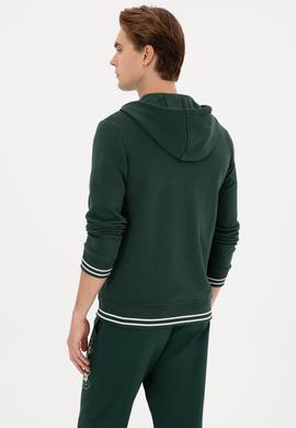 Erkek Koyu Yeşil Örme Hırka - 50316355003