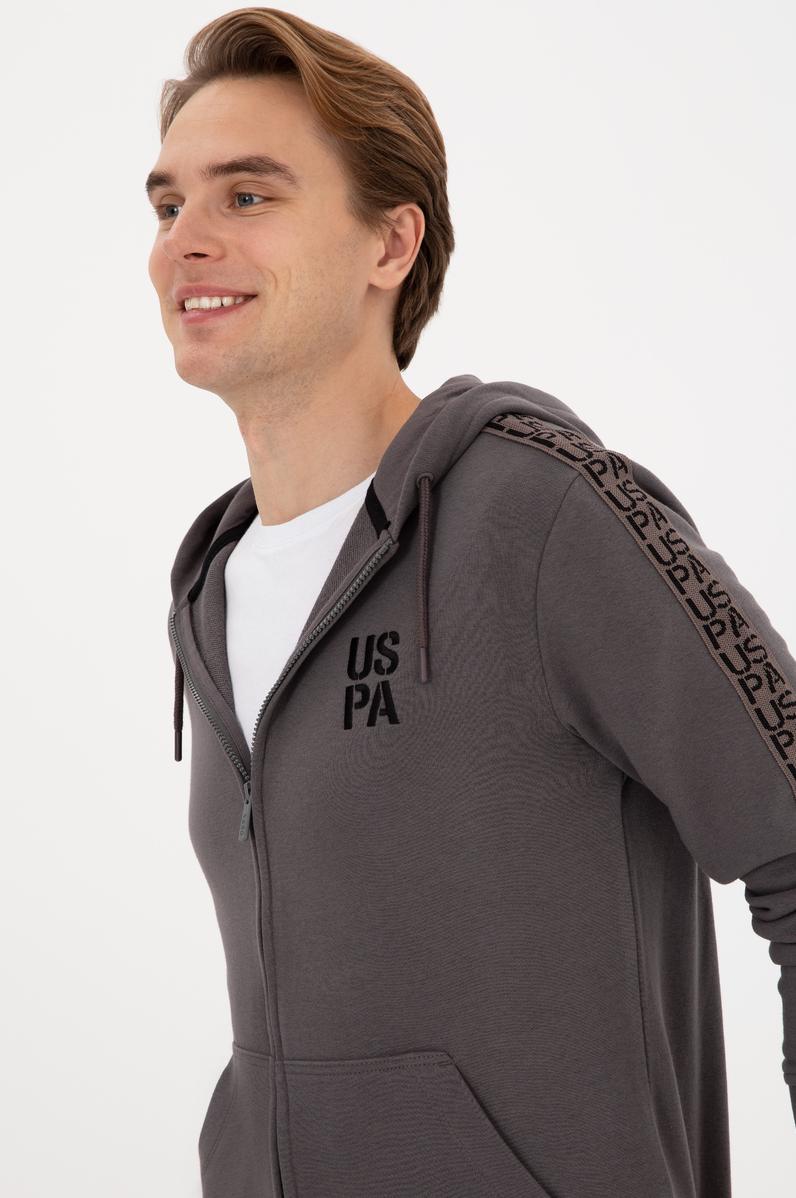 Erkek Gri Örme Hırka