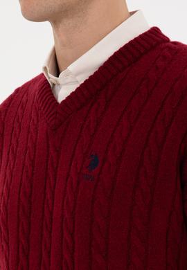 Erkek Bordo Kazak - 50315038037