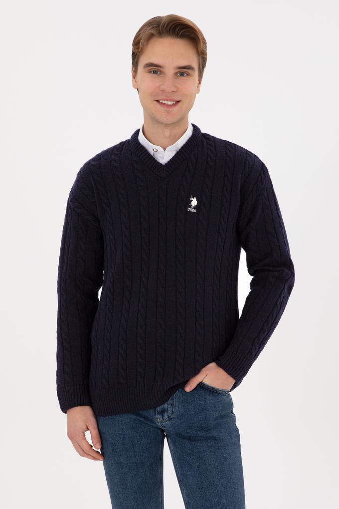 Erkek Lacivert Kazak