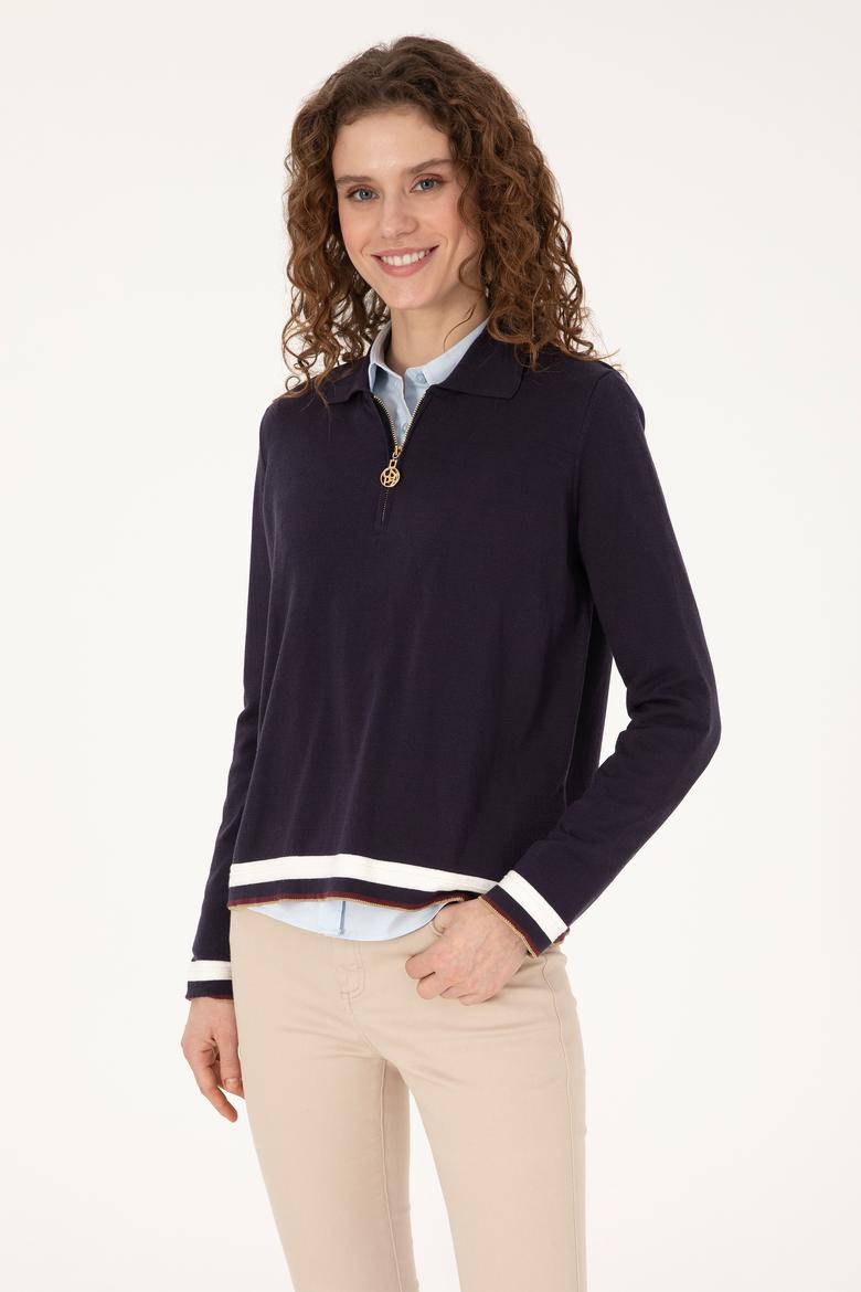 Kadın Lacivert Kazak - 50309661014