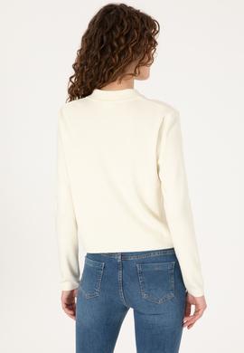 Kadın Krem Triko Hırka - 50317375030