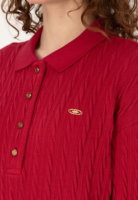 Kadın Koyu Frambuaz Sweatshirt - 50313553020