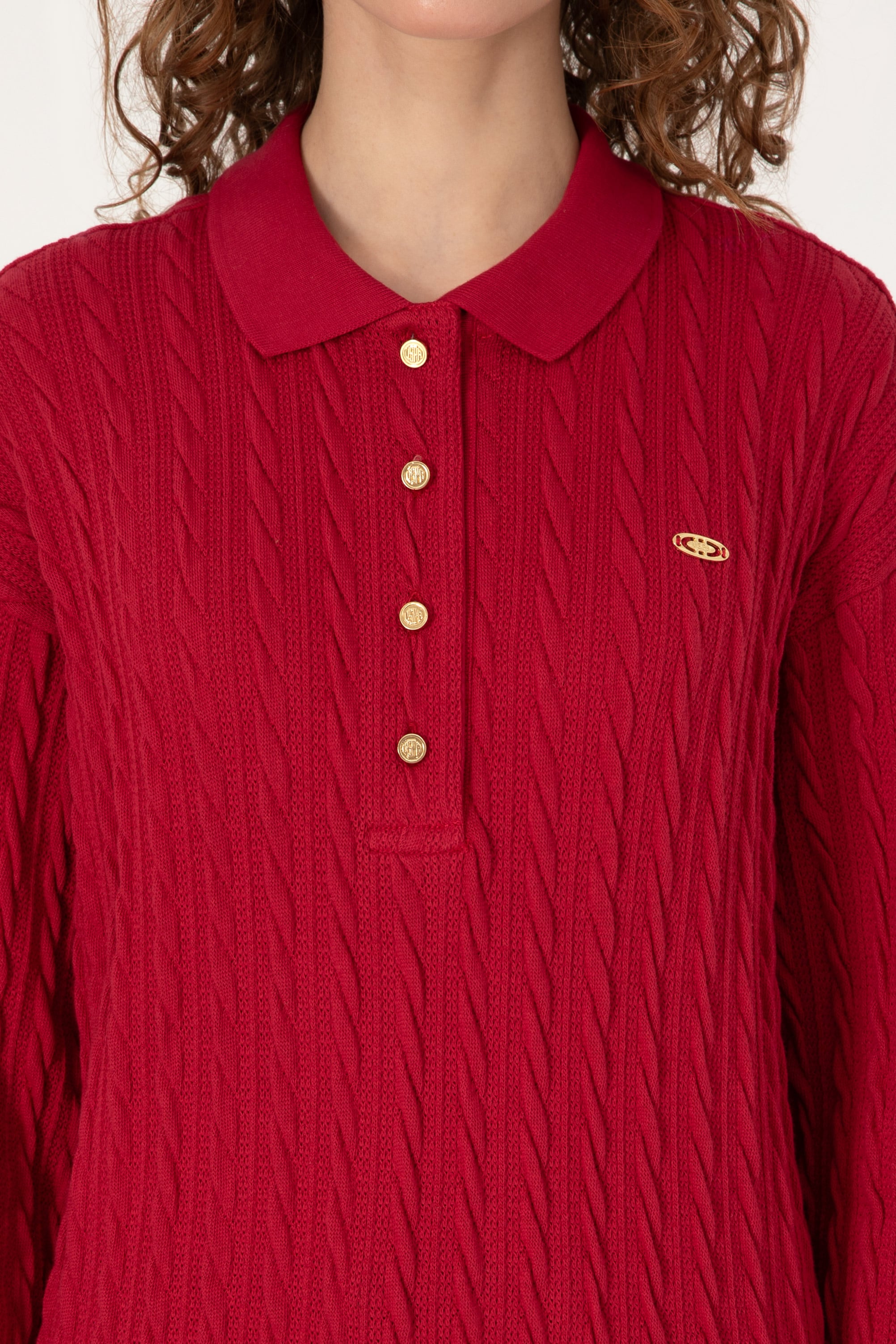 Kadın Koyu Frambuaz Sweatshirt