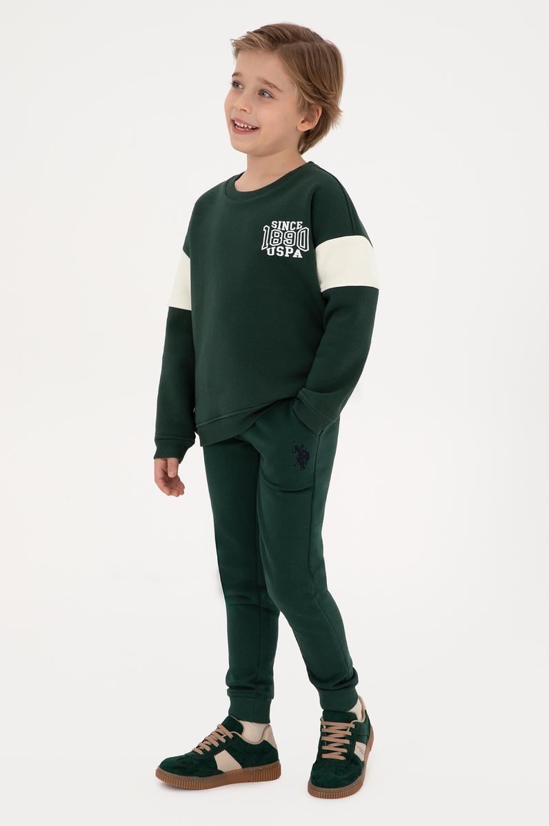 Erkek Çocuk Koyu Yeşil Eşofman Altı