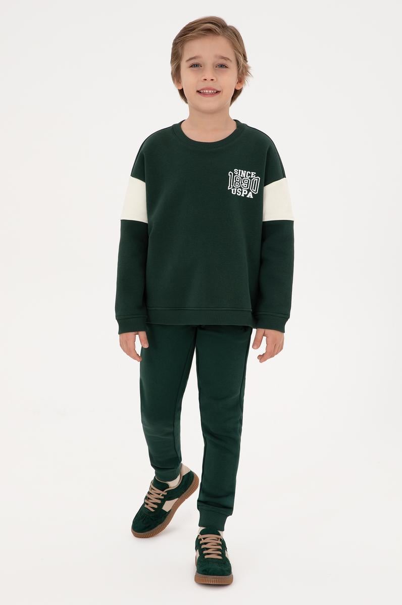 Erkek Çocuk Koyu Yeşil Eşofman Altı