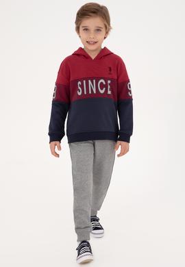 Erkek Çocuk Gri Melanj Eşofman Altı - 50307709034