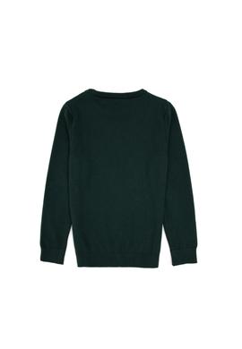 Erkek Çocuk Yeşil Bisiklet Yaka Basic Kazak - 50315586124