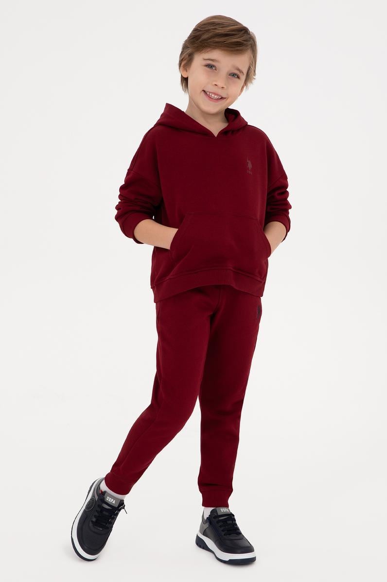 Erkek Çocuk Bordo Eşofman Altı