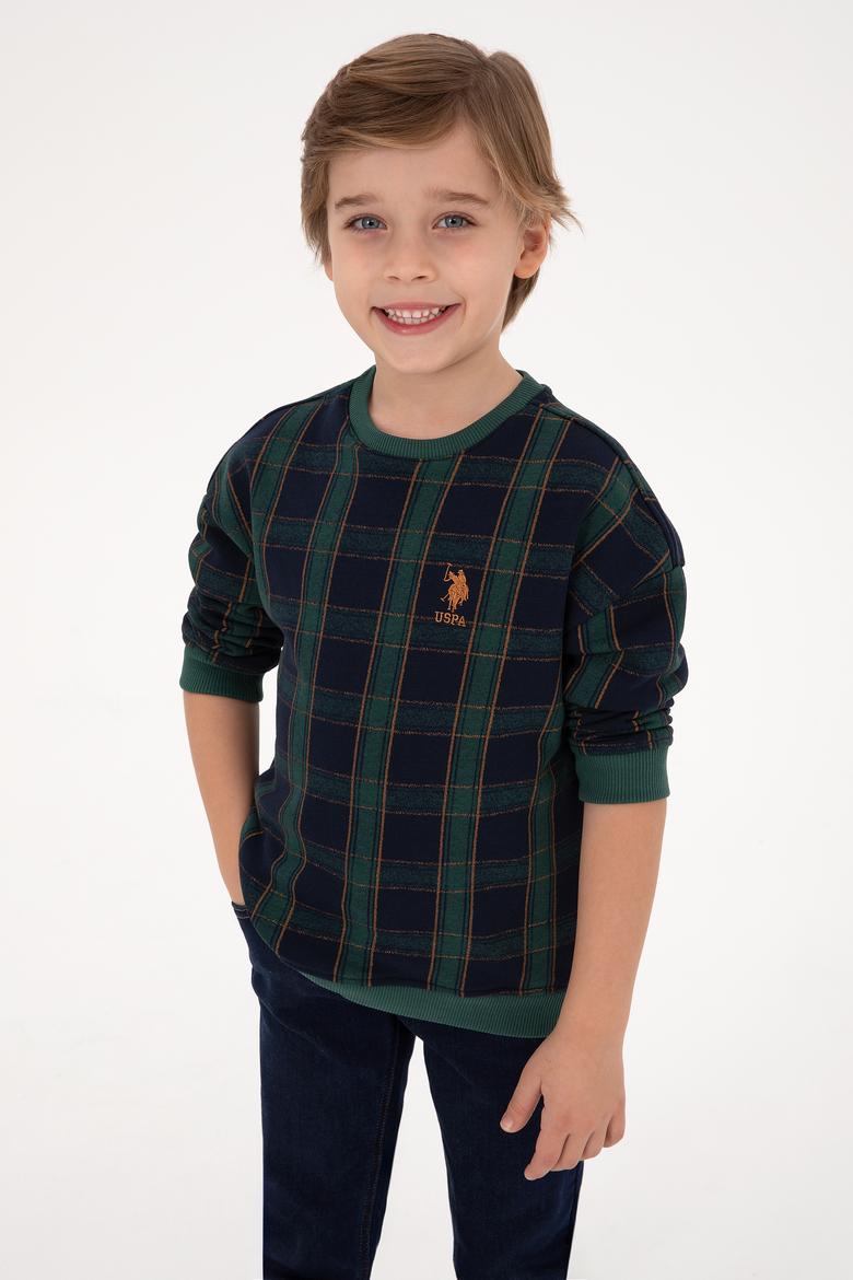 Erkek Çocuk Koyu Yeşil Sweatshirt