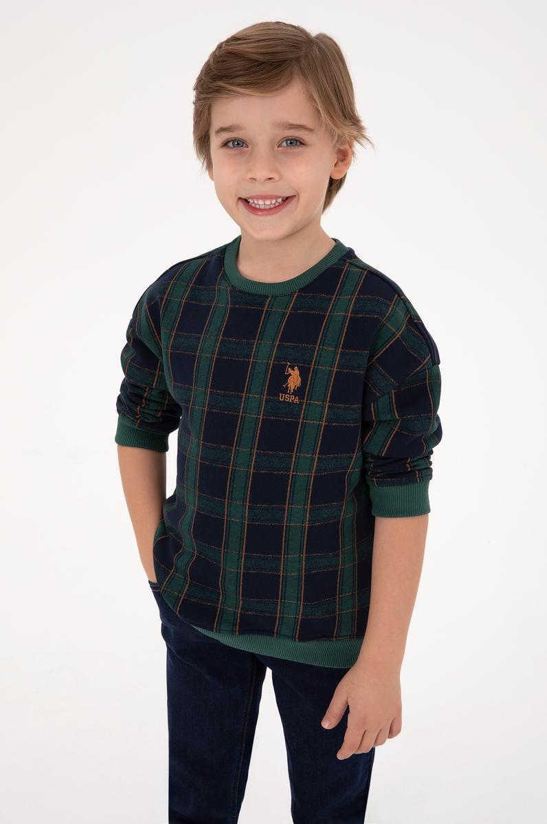 Erkek Çocuk Koyu Yeşil Sweatshirt