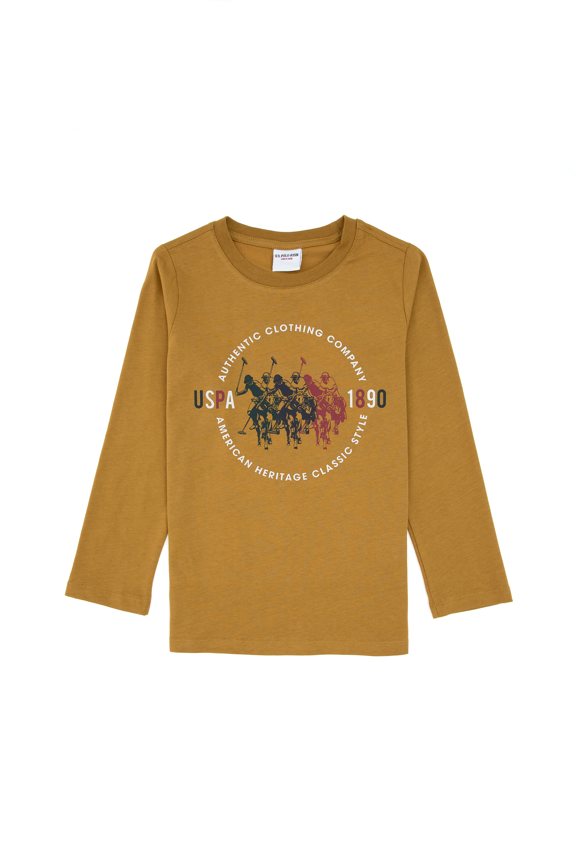 Erkek Çocuk Hardal Bisiklet Yaka Süprem Sweatshirt - Image 3