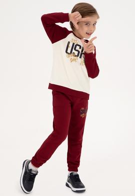 Erkek Çocuk Bordo Eşofman Altı - 50316602001