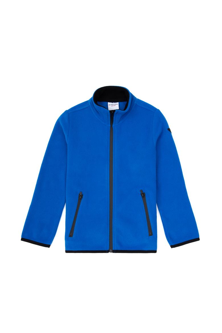 Erkek Çocuk Saks Polar Örme Hırka - 50313853034