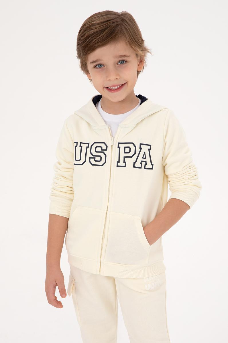 Erkek Çocuk Krem Örme Hırka