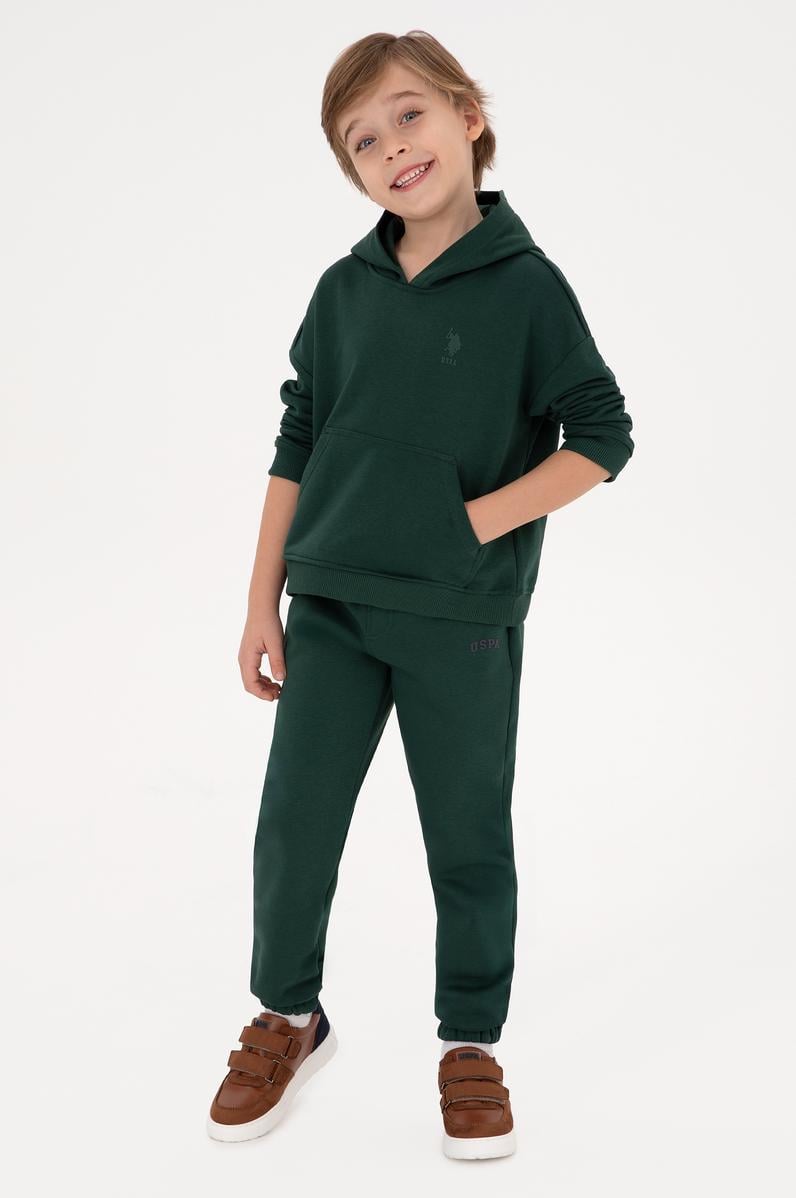 Erkek Çocuk Koyu Yeşil Eşofman Altı