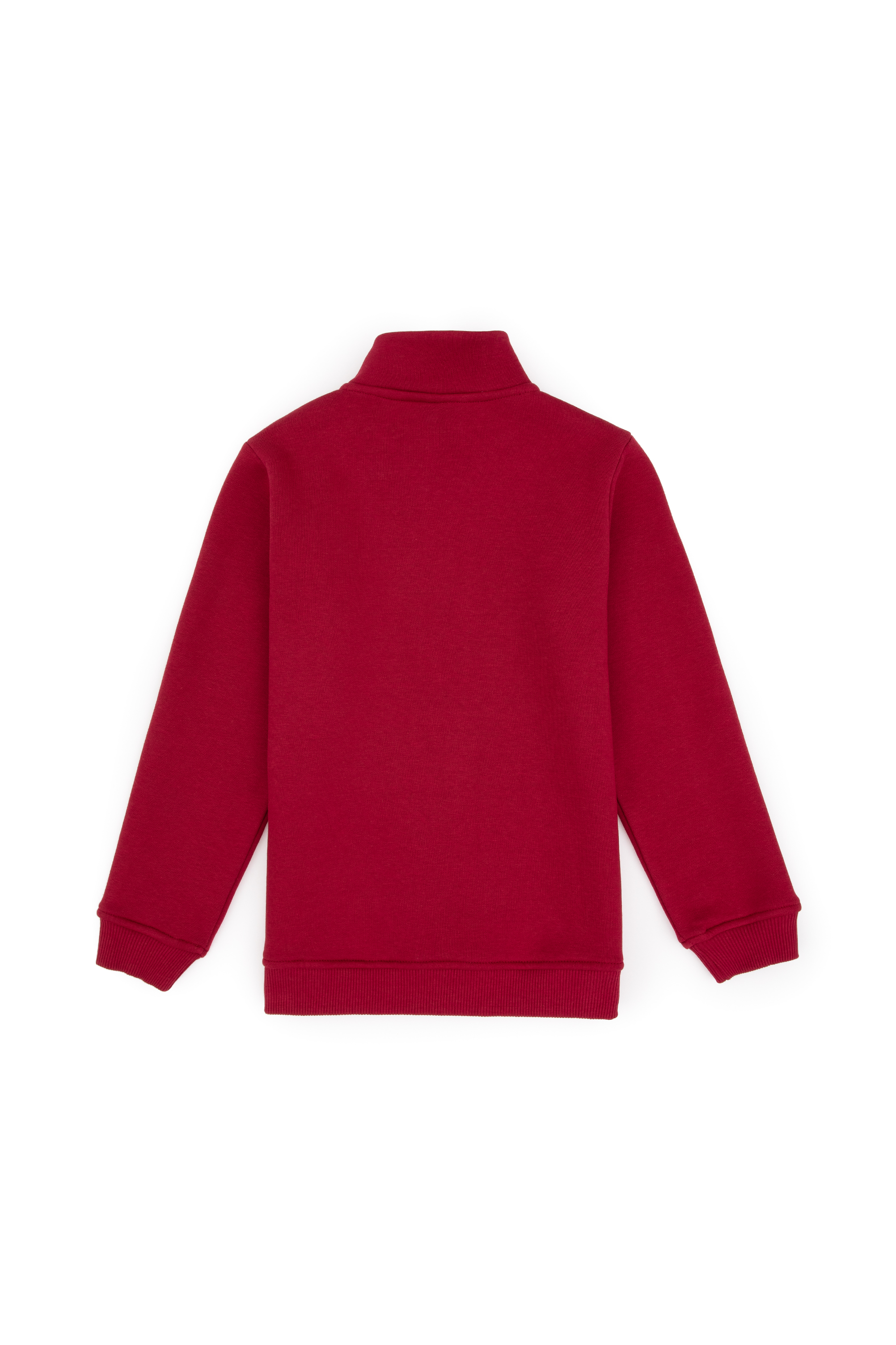سویشرت نیم زیپ برس خورده تمشکی رگولار پسرانه یو اس پولو | U.S. Polo Assn. - تصویر 4