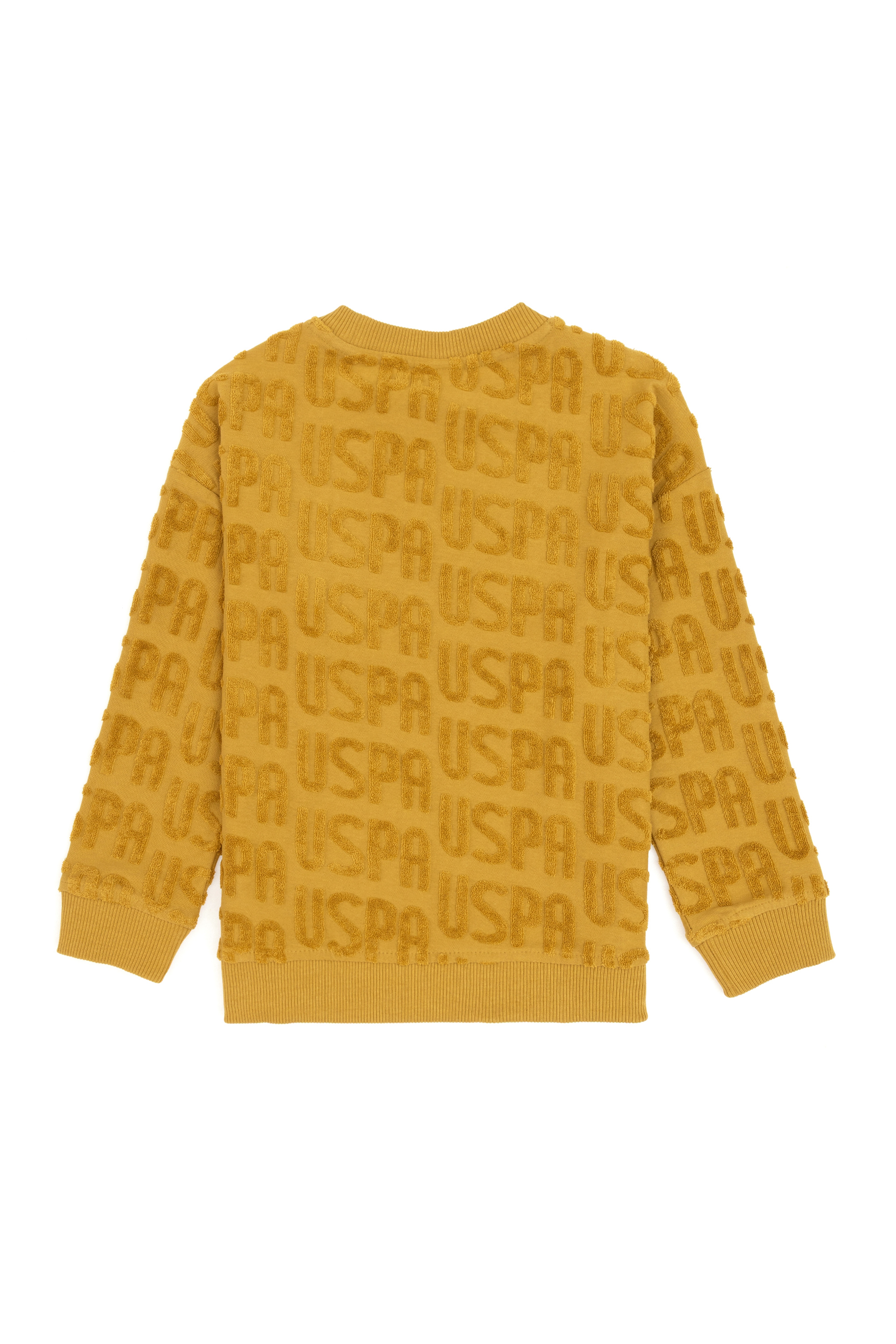 Erkek Çocuk Hardal Bisiklet Yaka Sweatshirt - Image 4