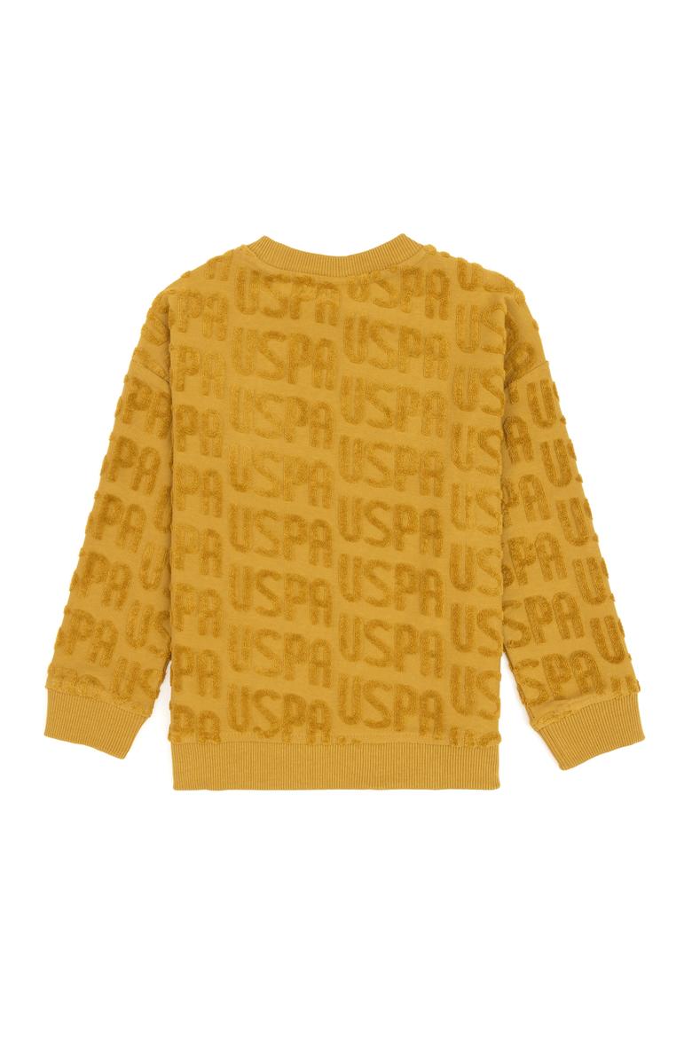 Erkek Çocuk Hardal Bisiklet Yaka Sweatshirt - 50308515040