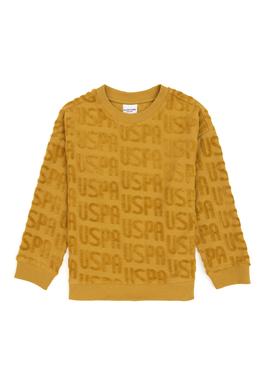 Erkek Çocuk Hardal Bisiklet Yaka Sweatshirt - 50308515040