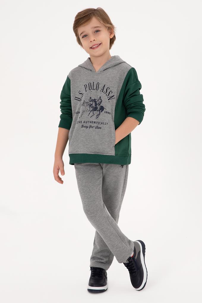 Erkek Çocuk Gri Melanj Eşofman Altı