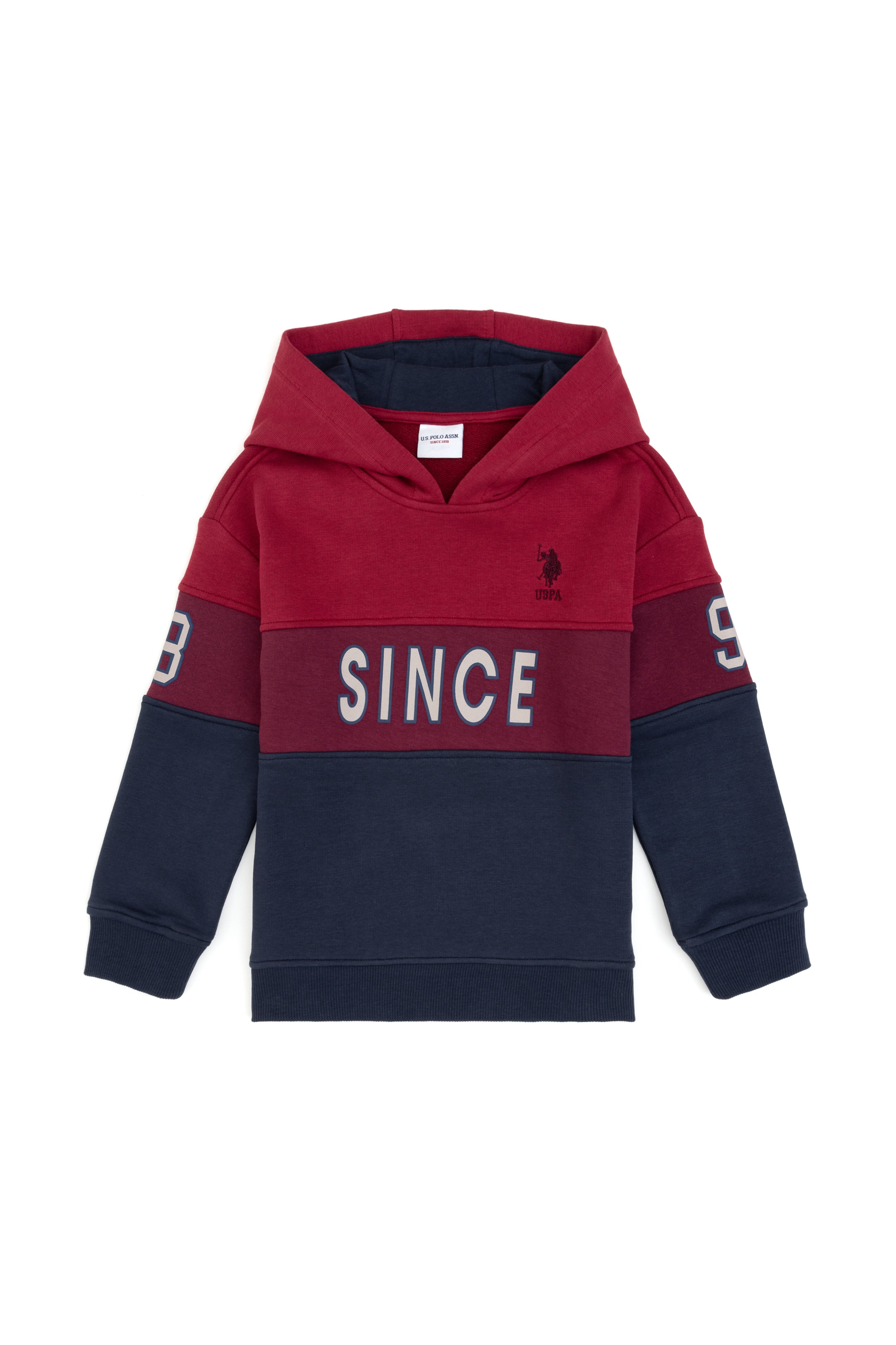 Erkek Çocuk Açık Lacivert Kapüşonlu Sweatshirt