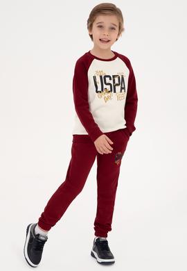 Erkek Çocuk Bordo Bisiklet Yaka Sweatshirt - 50316542002