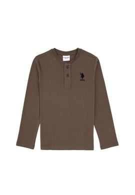 Erkek Çocuk Vizon Bisiklet Yaka Sweatshirt - 50314909047