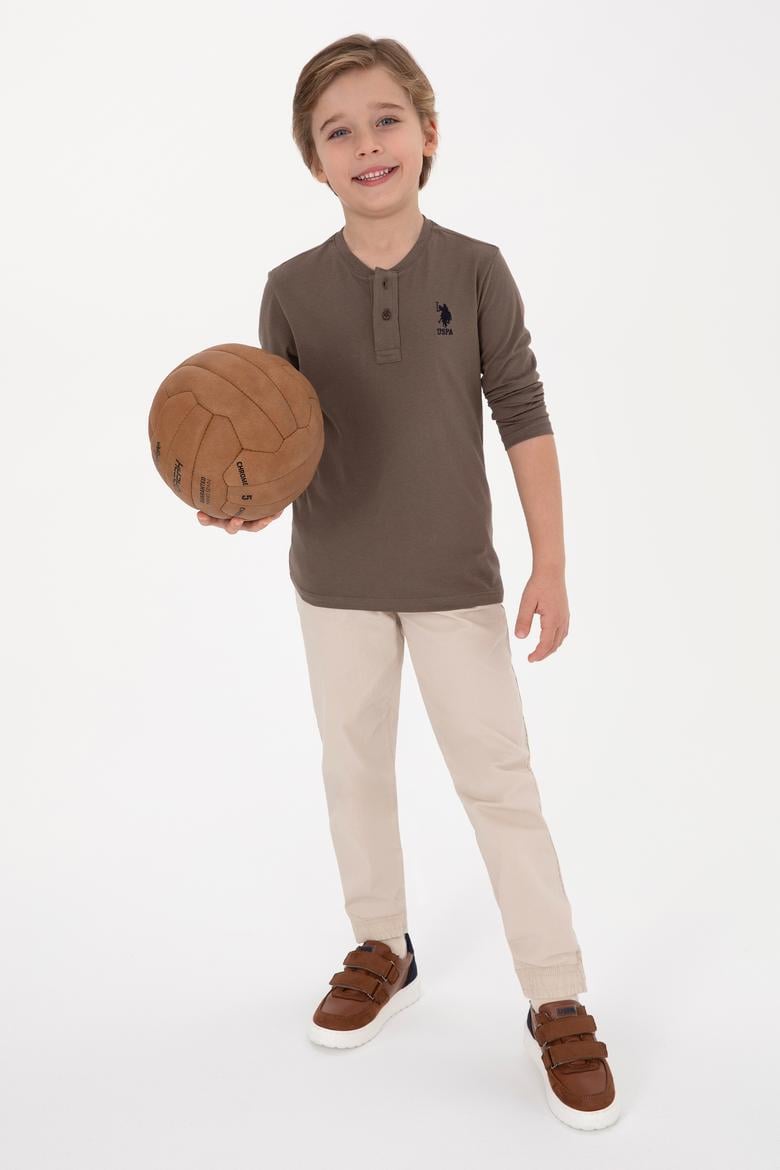 Erkek Çocuk Vizon Bisiklet Yaka Sweatshirt - 50314909047