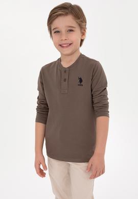 Erkek Çocuk Vizon Bisiklet Yaka Sweatshirt - 50314909047