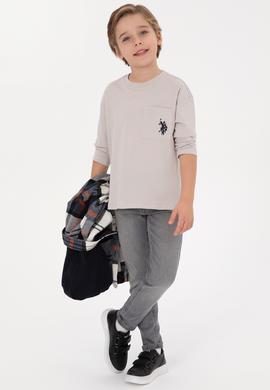 Erkek Çocuk Taş Bisiklet Yaka Sweatshirt - 50314033019