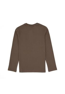 Erkek Çocuk Vizon Bisiklet Yaka Sweatshirt - 50314909047