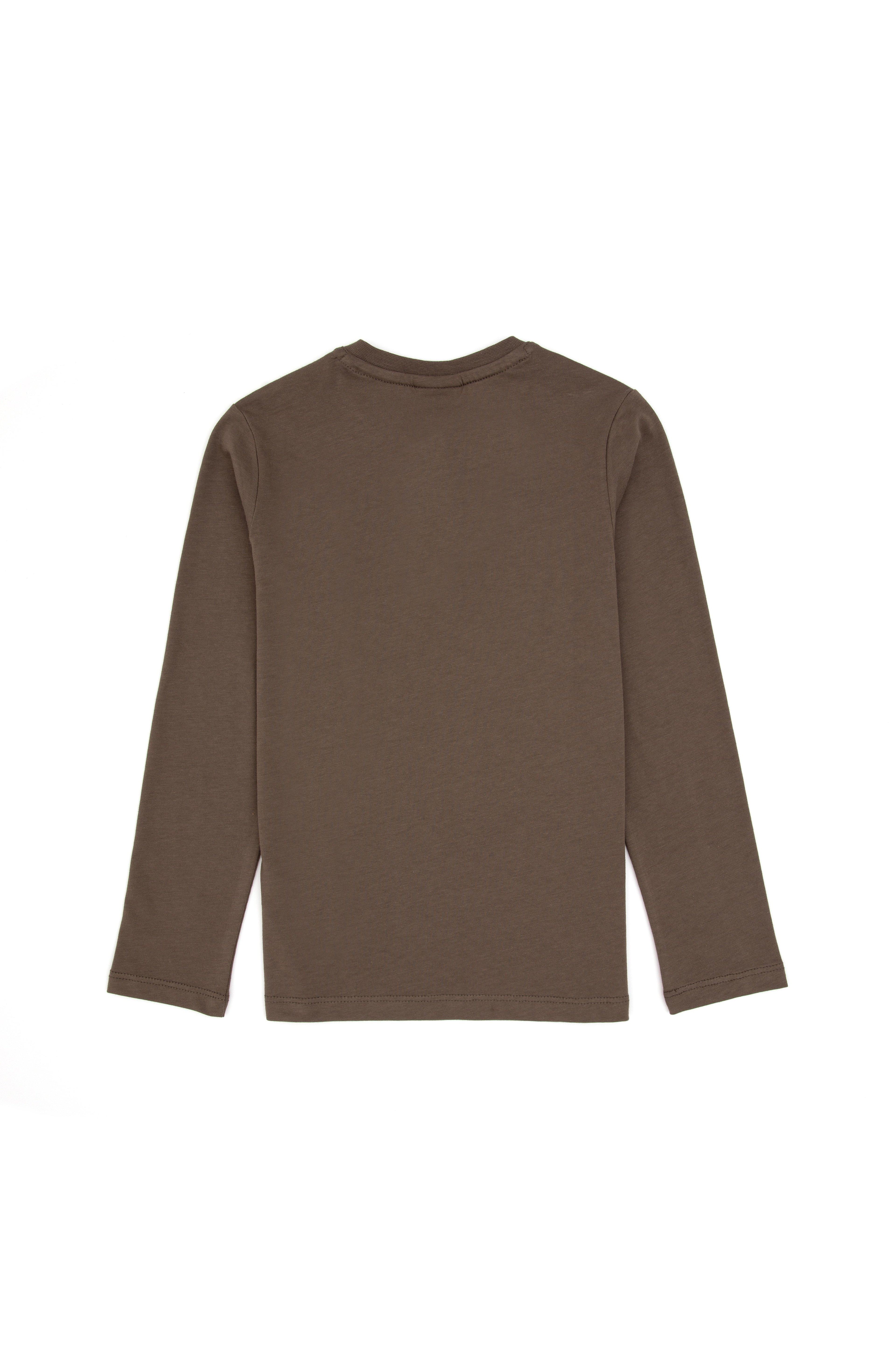 Erkek Çocuk Vizon Bisiklet Yaka Sweatshirt - Image 4