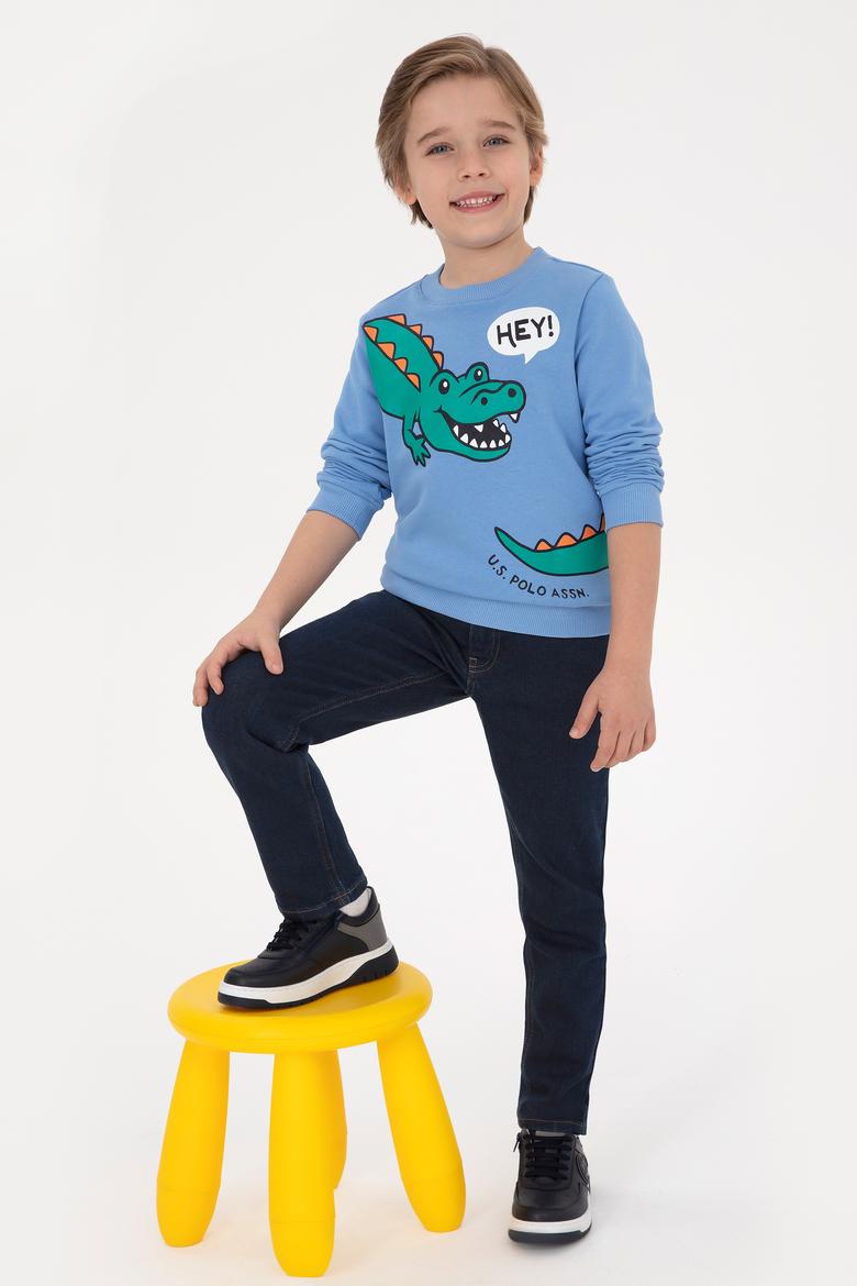 Erkek Çocuk Açık Mavi Sweatshirt