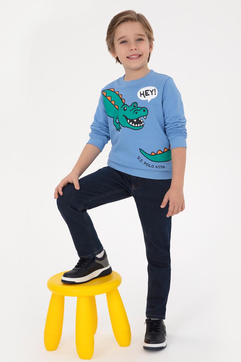 Erkek Çocuk Açık Mavi Sweatshirt