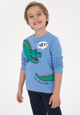 Erkek Çocuk Açık Mavi Sweatshirt - 50316536021