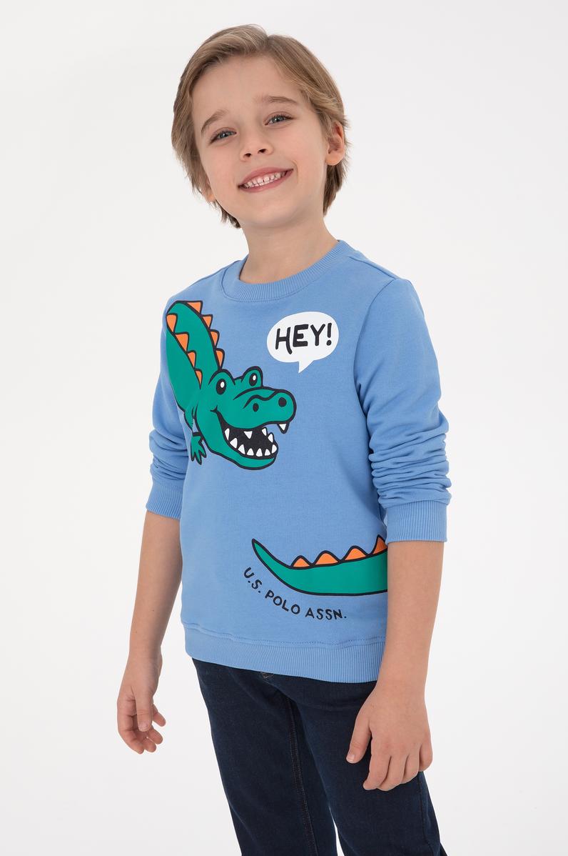 Erkek Çocuk Açık Mavi Sweatshirt