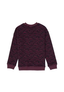 Erkek Çocuk Bordo Bisiklet Yaka Sweatshirt - 50308599034