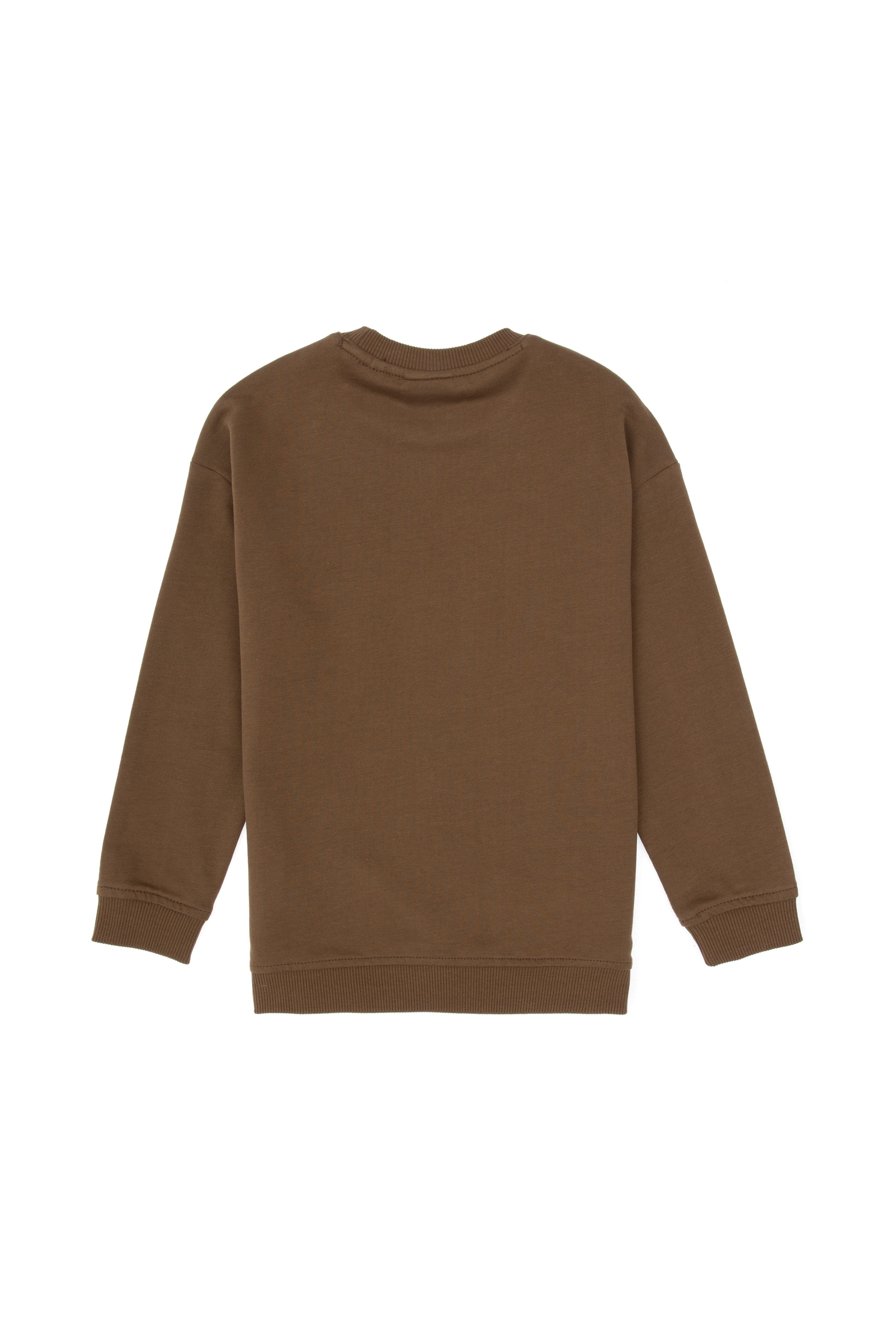 Erkek Çocuk Haki Bisiklet Yaka Sweatshirt