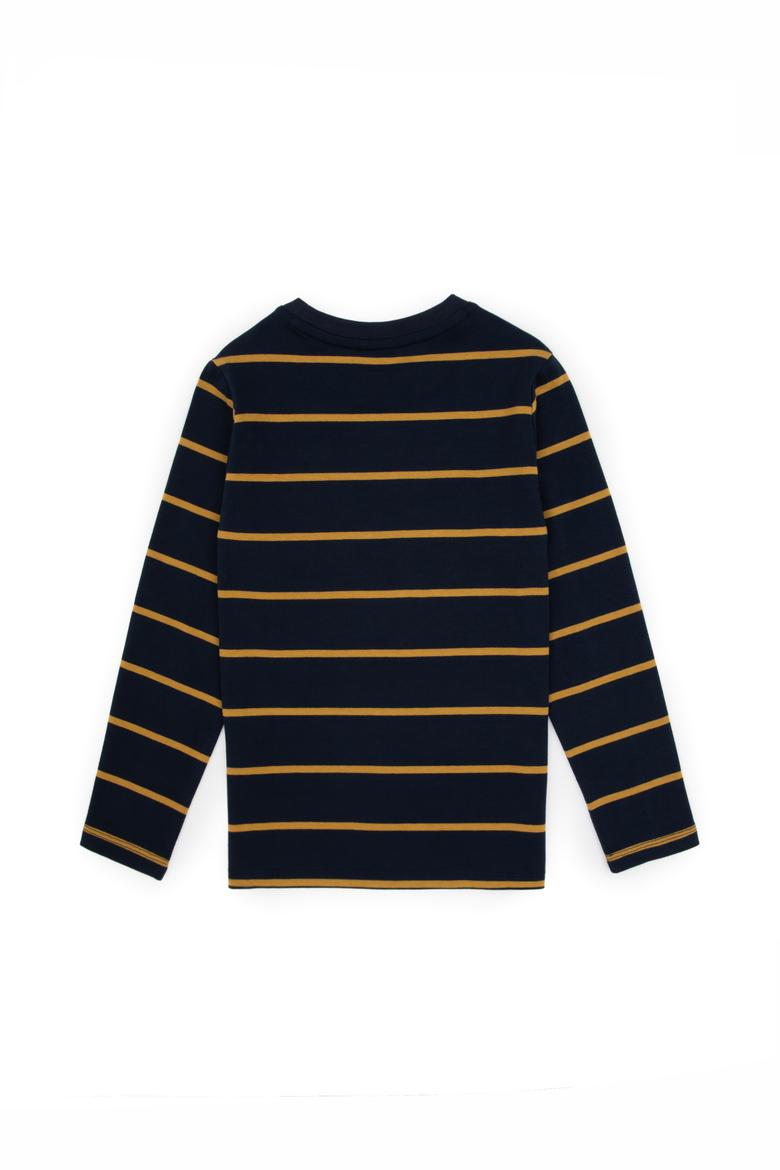 Erkek Çocuk Açık Lacivert Bisiklet Yaka Süprem Sweatshirt - 50316622015