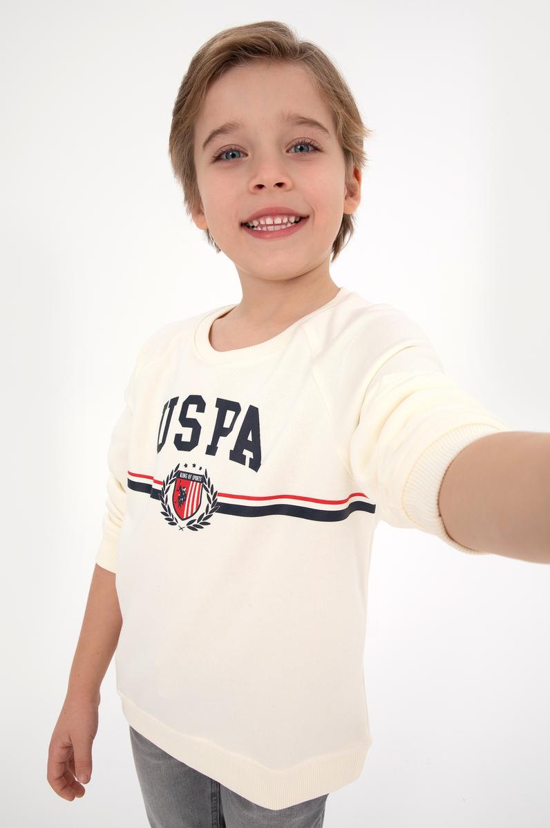 Erkek Çocuk Krem Sweatshirt