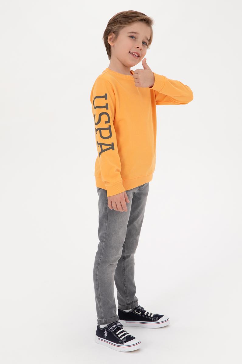 Erkek Çocuk Mango Bisiklet Yaka Basic Sweatshirt