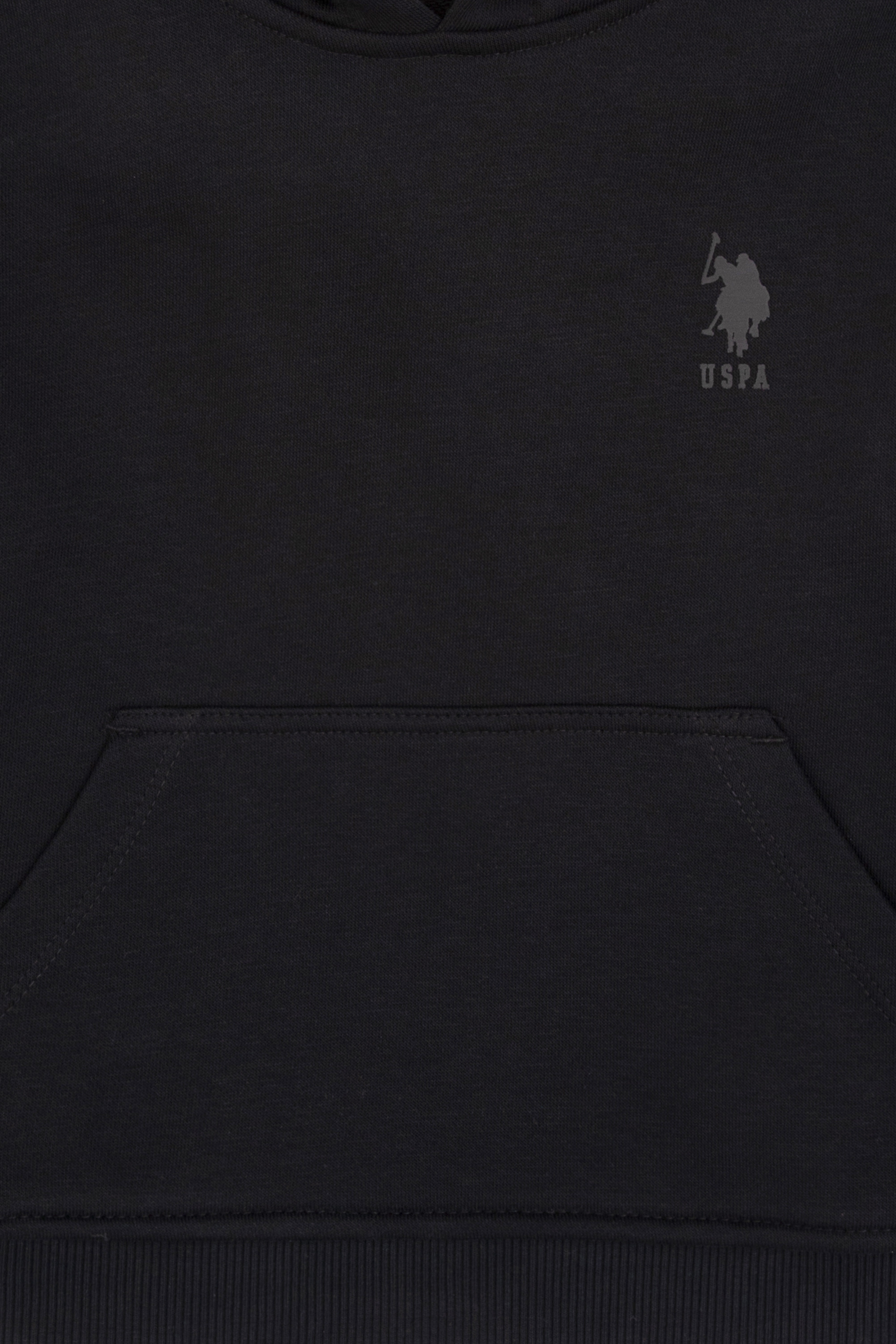 Erkek Çocuk Siyah Kapüşonlu Basic Sweatshirt - Image 5