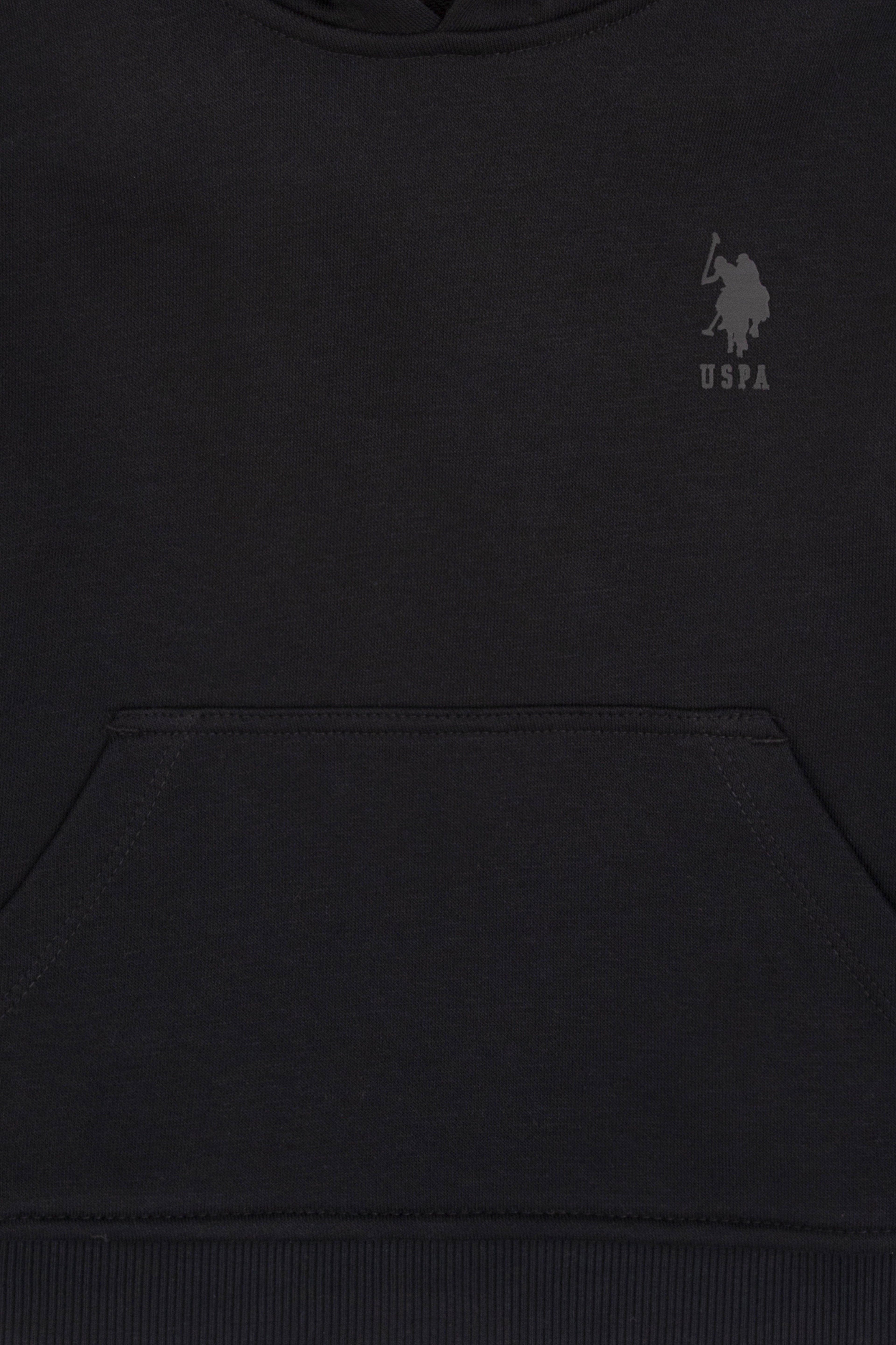 Erkek Çocuk Siyah Kapüşonlu Basic Sweatshirt