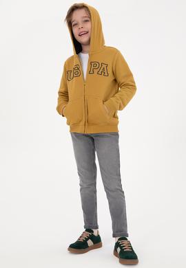 Erkek Çocuk Hardal Örme Hırka - 50313844069