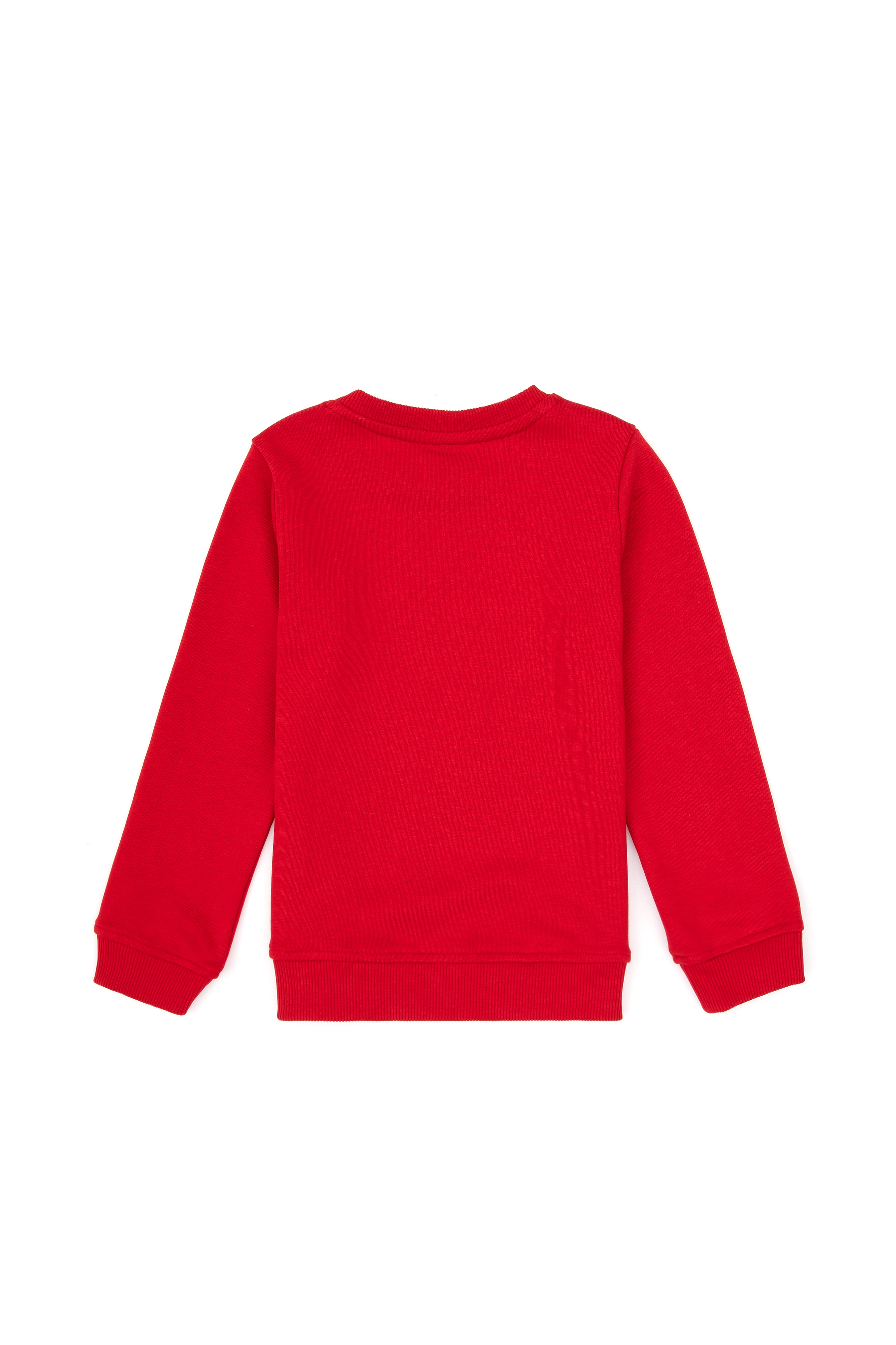 Erkek Çocuk Kırmızı Bisiklet Yaka Sweatshirt - Image 4